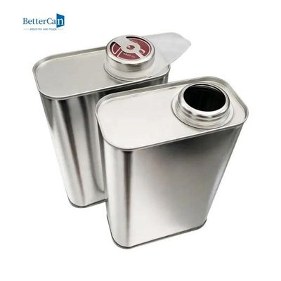 Lata cuadrada de la pintura del coche capa Tin Metal Jerry Tin Container del barniz de 1 litro