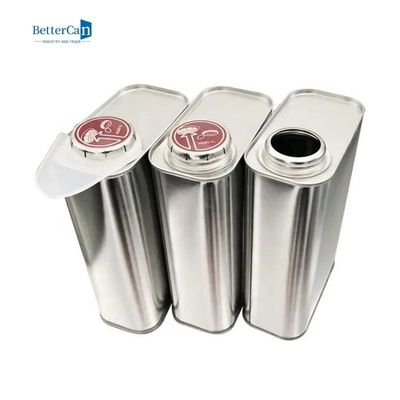 Lata cuadrada de la pintura del coche capa Tin Metal Jerry Tin Container del barniz de 1 litro
