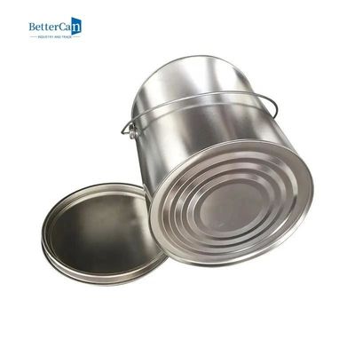 La pintura industrial redonda 3.7L estaña las tapas de encargo de Tin Can Metal With Lever