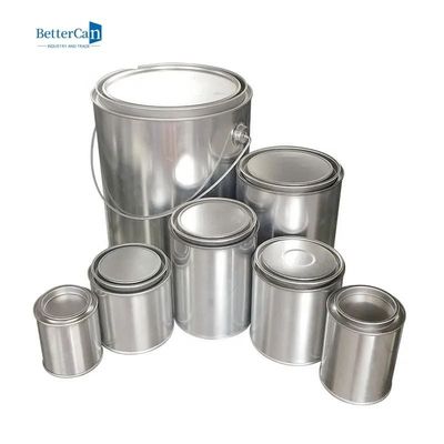 Reciclando las latas vacías de la pintura, pinte a pequeño Tin Cans With Lever Lid