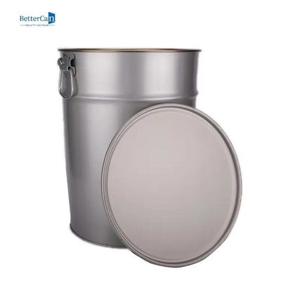 Cubos grandes del metal de 25 litros, cubo vacío de la pintura durable con la tira sellada de la espuma