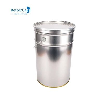Cubos grandes del metal de 25 litros, cubo vacío de la pintura durable con la tira sellada de la espuma