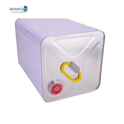 Cubo vacío de la pintura del cuadrado de Tin Metal Bucket 20L con la tapa del metal