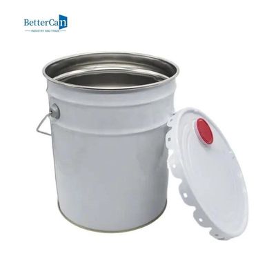 poder de adornamiento de la pintura de 0.28mm-0.43m m   Ronda Tin Bucket Tightly Sealed