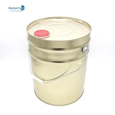 Cubos vacíos de 5 galones del oro, ronda 20L Tin Bucket Pail