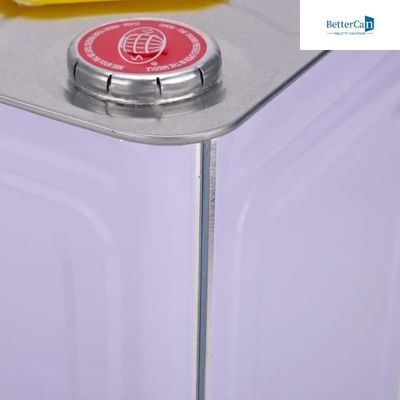 Cubo vacío de la pintura del cuadrado de Tin Metal Bucket 20L con la tapa del metal
