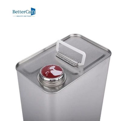 estilo de 4L F que adorna la poder de la pintura   Latas de plata vacías de la pintura con el top del tornillo