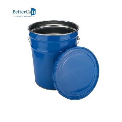 poder de adornamiento de la pintura de 0.28mm-0.43m m   Ronda Tin Bucket Tightly Sealed