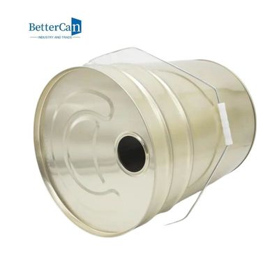 Cubos vacíos de 5 galones del oro, ronda 20L Tin Bucket Pail