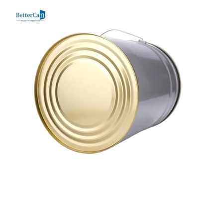 La pintura de adornamiento blanca puede cubo del metal de 5 galones con la tapa ISO9001 aprobada