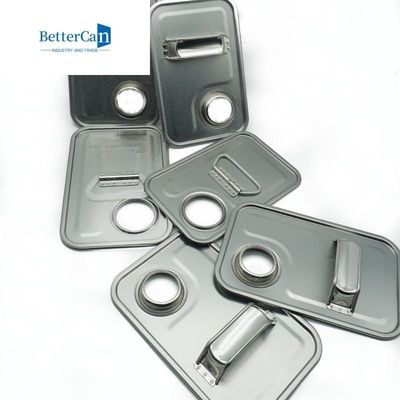 Tin Can Handle Silver superficial sin forro/color oro para el top rectangular