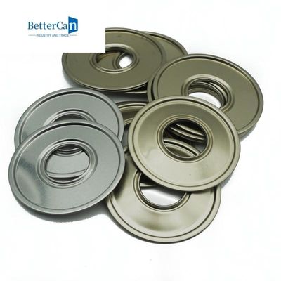 0.23mm Materiales de hojalata piezas simples 500ml redondas de lata de lata de metal tapa de fondo con tapa de plástico de 42mm