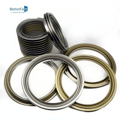 0.23mm Materiales de hojalata piezas simples 500ml redondas de lata de lata de metal tapa de fondo con tapa de plástico de 42mm