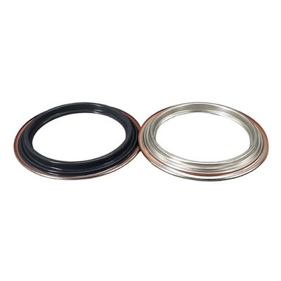 1 litro Capa triple cerrada Anillos Componentes de lata de estaño simple Capa de palanca D108mm D105mm