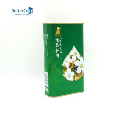 Olive Oil Tin Can Packaging rectangular poder vacía de la pintura de 1 cuarto de galón con la tapa