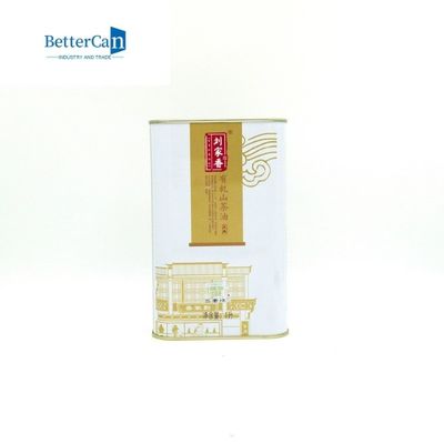 Olive Oil Tin Can Packaging rectangular poder vacía de la pintura de 1 cuarto de galón con la tapa