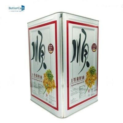 aceite de cocina 10L Tin Can, 16 litros Tin Container rectangular vacío