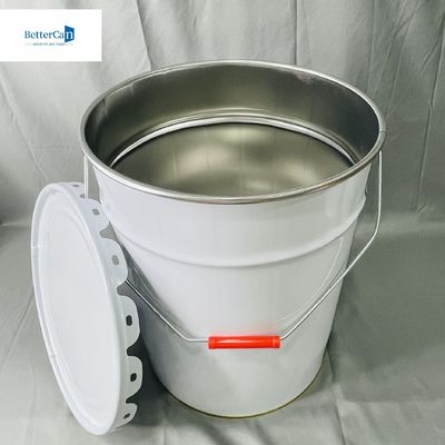 Cisterna vacía industrial de 10 litros con anillo de bloqueo de 0,35 mm de espesor 5 litros de cubo vacío