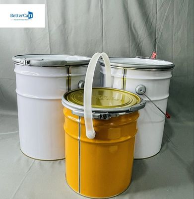 6.5 litros de metal líquido vacío puede personalizado 5 litros de embalaje metales balde lata de lata grande reciclaje