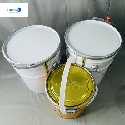 Cisterna vacía industrial de 10 litros con anillo de bloqueo de 0,35 mm de espesor 5 litros de cubo vacío