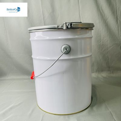 10 litros de metal cubo de cubo con tapa 2.2 galones de líquido embalaje vacío cubierto lata