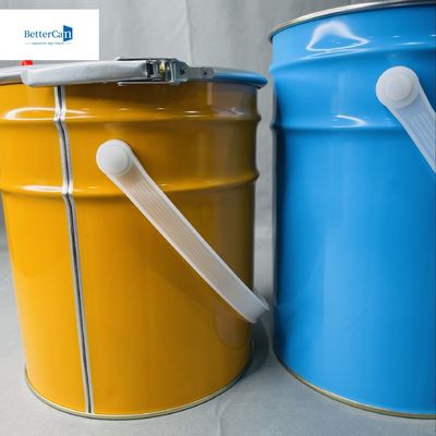 6.5 litros de metal líquido vacío puede personalizado 5 litros de embalaje metales balde lata de lata grande reciclaje