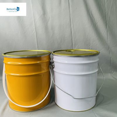 Cisterna vacía industrial de 10 litros con anillo de bloqueo de 0,35 mm de espesor 5 litros de cubo vacío
