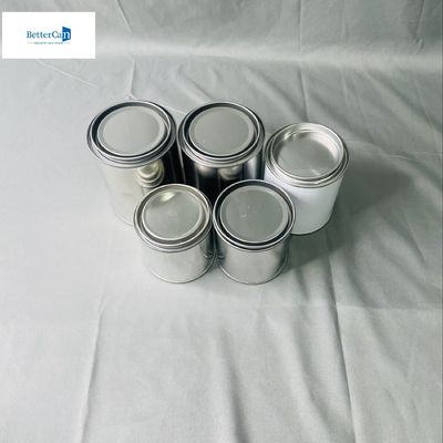 Pintura adhesiva de recubrimiento blanco de lata de estaño recipiente redondo resistente a los productos químicos