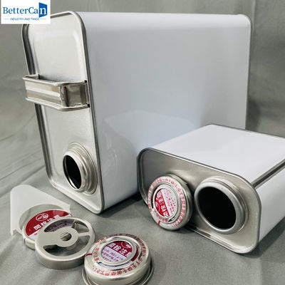 500 ml de latas de estaño de pintura recubiertas vacías de 1 galón cubo industrial con tapa de metal