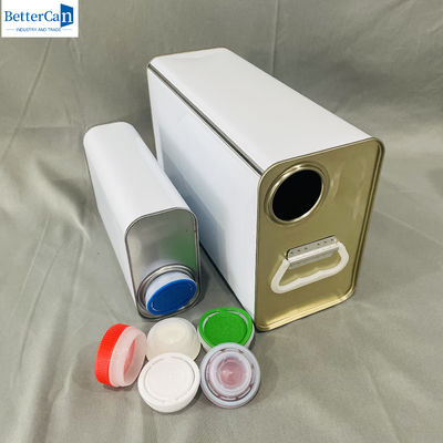1 cuarto de juego de pintura de automóviles latas de lata vacías 1litro de embalaje metálico cuadrado