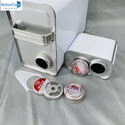 Aceite de motor OEM 1 galón de lata de líquido vacío con tapa de metal 500 ml rectangular
