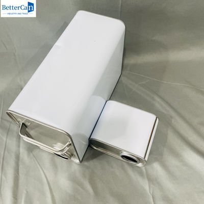 Cubo de pintura blanca 1 galón de latas de pintura para automóviles 4L de latas de pintura metálica vacía