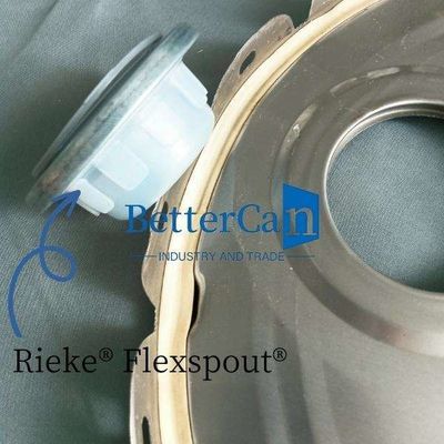 0.35 mm de espesor tapa de cubo de estaño con Rieke Flexspout Accesorios de estaño 0,38 mm de calibre tapa de cubo